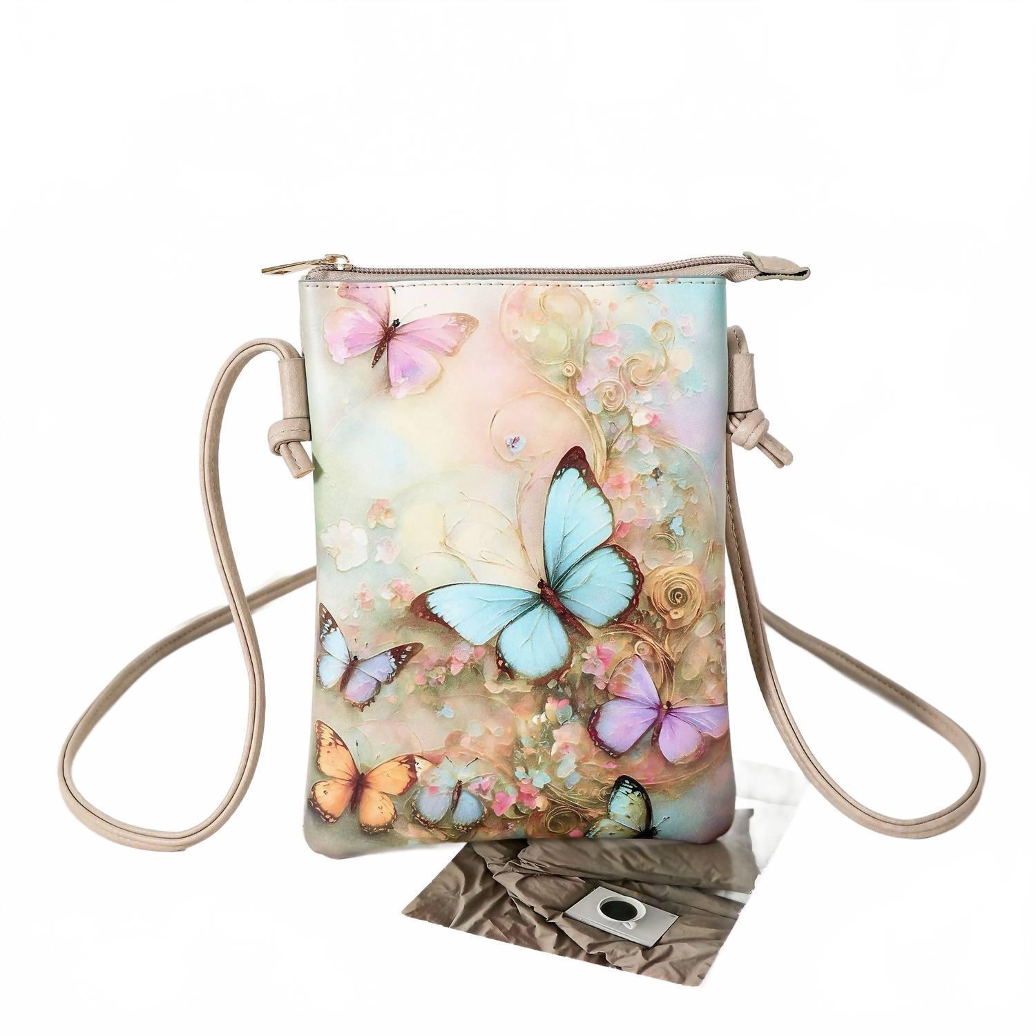 New Shine Mark Accessories Womens Flutter  Bloom Crossbody Cell Phone Bag In B